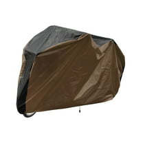 Uxcell Bike Cover Waterproof Outdoor 75" Polyester Anti Dust Rain Wind Snow Bicycle Covers with Lock Holes, Black Coffee