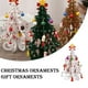 thumbnail image 5 of Moyic Decoración de árbol de Navidad de escritorio de reutilizable plegable lindo hogar Oficina Bar dormitorio decoración ornamento con Mini Kits de decoración para fiestas Blanco Moyic HA069181-02, 5 of 6