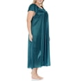 thumbnail image 3 of EZI Nightgowns for Women - Soft & Breathable Satin Night Gowns for Adult Women - Medium to Plus Size Womens Sleep Shirts - Long Mid-Length Nightgown, 3 of 9