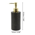 thumbnail image 4 of Unique Bargains 1 Pc Classic Cylindrical Soap Pump Dispenser for Hotels 350ml Black Gold Tone, 4 of 6