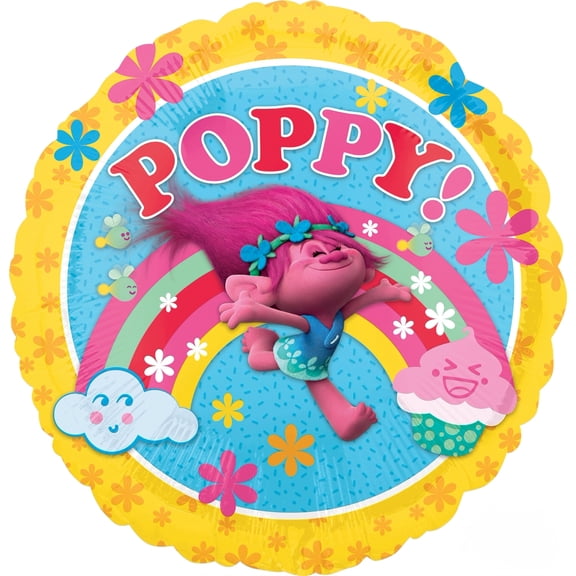 18 inch Trolls Anagram Foil Mylar Balloon - Party Supplies Decorations