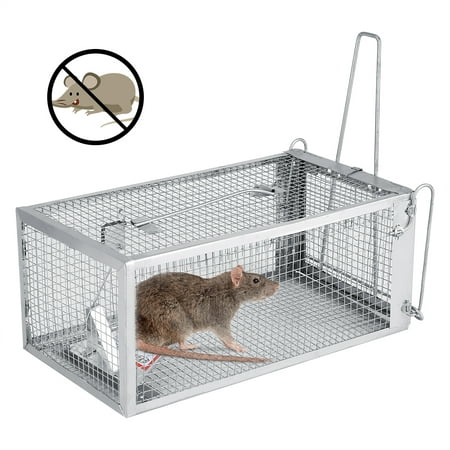 VGEBY Small Animal Humane Live Cage Rat Mouse Mice Chipmunk Small Rodent Catch Trap for Indoor and Outdoor for Gopher Opossum Skunk Groundhog Squirrel Spay Feral Stray Cats Rescue Wild (The Best Way To Catch A Mouse In Your House)