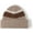 Brown, variant on Y2k Beanie for Women Crochet Hats Demon Beanies Fuzzy Hat Grunge Accessories Slouchy Warm Knitted Hats