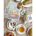 thumbnail image 4 of Happy Easter Kitchen Dish Towels for Drying Dishes Set of 4, Cute Bunny Colorful Eggs Spring Flowers Blue Purple Waffle Weave Microfiber Hand Tea Bathroom Towels Quick Dry & Absorbent Towel 15.7x23.6, 4 of 7