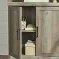 Better Homes & Gardens Glendale 5 Shelf Bookcase with Doors, Rustic