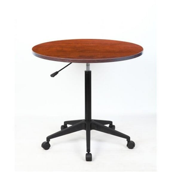 Boss Norstar  32 in. Mobile Round Table  Cherry