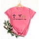 thumbnail image 4 of Mujeres Manga Corta de Verano Tops Pascua Impresa Cuello Redondo, Blusa de Moda Casual para la Primavera, 4 of 4