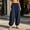 Navy, variant on Womens Harem Pants High Waisted Loose Balloon Lightweight Breathable Casual Boho Yoga Trousers with Pockets Summer Beach Vacation Bottoms