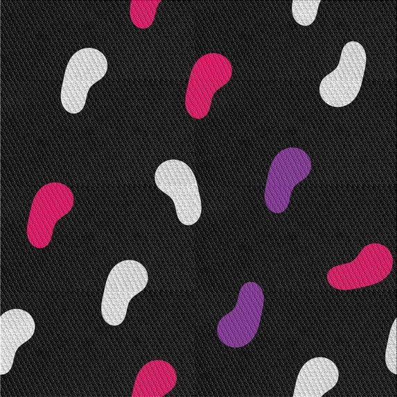 Ahgly Company Indoor Square Patterned Black Novelty Area Rugs, 8' Square