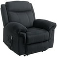thumbnail image 1 of HOMCOM Manual Recliner Chair with 8 Vibration Massage, Side Pockets, Black, 1 of 10