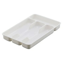Kitchen Organization Flatware Storage Plastic Tray Cutlery And Accessories Box Utensil Drawer Organizer Container Room Holder Gadgets White