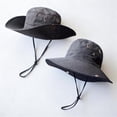 thumbnail image 7 of Unisex Wide Brim Safari Hat with Snap Button Design and Windproof Cord Featuring Lightweight Quick Dry Fabric for Mountain Climbing Gardening Boating Gray, 7 of 7