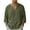 Armée Verte_001, variante sur Domuza Chemises pour Hommes en Coton et Lin Décontractées Hippie Yoga à Manches Longues T-Shirts à Col en V 2026 Été Stylées Légères Hauts de Plage Noir TG