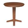 thumbnail image 4 of 36" Round Solid Wood Top Pedestal Dining Table in Distressed Oak, 4 of 5