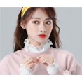 thumbnail image 5 of YEKEYI Fake Collar Shirt Victorian Chiffon Half Shirt Collar False Sleeve Cuffs Collar for Women, 5 of 9