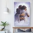 thumbnail image 5 of Christ Jesus Hugging Man Wall Art Decor Jesus Healing Man Bible Canvas Painting Wall Art Picture Painting Poster Canvas Print Posters Artworks Bedroom Living Room Decor 24x36inch(60x90cm), 5 of 6