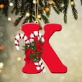 thumbnail image 1 of Adornos navideños personalizados con letras | 26 colgantes del alfabeto para decorar las fiestas | Adornos colgantes de acrílico con símbolos navideños, 1 of 3