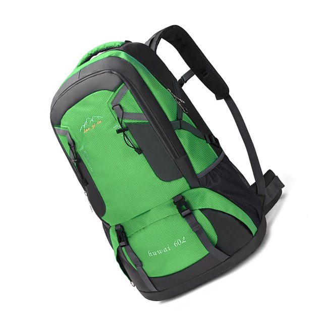 Toystoory de 60L para acampar al aire libre, mochilas de gran capacidad, para escalada, viaje de pesca, bolsa ligera plegable Ropa Deportiva, Zapatos Verde