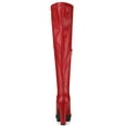 thumbnail image 2 of Unique Bargains Women's Platform Heels Chunky Heel Over Knee High Boots, 2 of 8