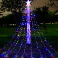 thumbnail image 3 of Five Pointed Star Waterfall Lamp Led Meteor Star Lamp Courtyard Layout Christmas Decorative Lamp Taillight, 3 of 13