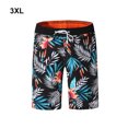 thumbnail image 4 of Guardurnaity Pantalones cortos de playa de poliéster Patrón estampado Piernas anchas Pantalones cortos de verano Pantalones casuales ajustables Prendas para la parte inferior del cuerpo Negro XXXL, 4 of 6