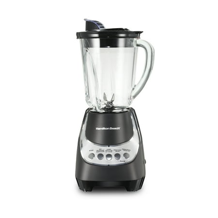 Hamilton Beach Wave Action Quiet Blender  48 oz. Glass Jar  12 Blending Functions  Black  New  53530F