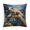 Pattern-1, variant on Pillow Case Oil Painting of A Sea Turtle with Coral And Sea Shells Linen Cushion Case Outdoor Home Decoration 16"x16" Home Decor Throw Pillows Cover Abstract Tortoise Outdoor Pillows