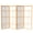 Natural, variant on 4 ft. Tall Japanese Style Eudes Lattice Folding Screen - Honey - 4 Panels