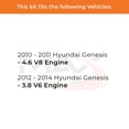 thumbnail image 2 of MAX Advanced Brakes - Brake Kit For 2010-2014 Hyundai Genesis| Carbon Ceramic Brake Pad and Rotor Kit Front and Rear| Drilled Slotted Brake Rotors, 2 of 9