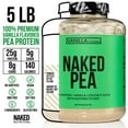 thumbnail image 4 of Naked Pea - Vanilla Pea Protein Isolate, Vegan Protein From U.S. and Canadian Farms, 5LB, 4 of 8