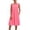 Watermelon Red, variant on Vivianyo HD Women's Casual Sleeveless Empire Waist Midi Dress, Round Neck with Side Pockets, Women's Black, Sizes S-5XL