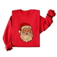 thumbnail image 5 of Craaazy Christmas Sweatshirts for Women Loose Long Sleeve Graphic Santa Claus Print Xmas Shirts Gifts, 5 of 8