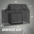 thumbnail image 6 of RUGGED RHINO Grill Cover, Three Layer Waterproof, UV Resistant, Buckle Closure, 60x24x44, Black, 6 of 9