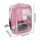 thumbnail image 2 of Mochila transparente para oficina y papelería, mini mochila transparente, mochila para playa, bolsa de gelatina transparente, artículos de viaje, 2 of 2