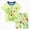 Light Green, variant on ZIXKCGDSE Boys Summer Outfits Kids Cotton Short Sleeve Shirt and Shorts Cute Clothing Set Size 4-5 Years