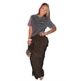 thumbnail image 4 of Ropa de mujer de otoño, pantalones casuales largos y rectos de cintura alta con piel de color sólido y sueltos para la calle, 4 of 6