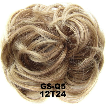 Hair Extension Wrap Messy Hair Bun Curly Ponytail (Best Place To Order Hair Extensions)