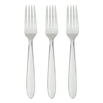 Mainstays Breck Stainless Steel Everyday Dinner Fork, 3 Piece Set, Silver