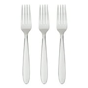 Mainstays Breck Stainless Steel Everyday Dinner Fork, 3 Piece Set, Silver