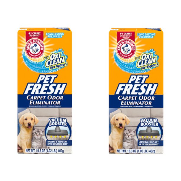 Arm & Hammer Pet Fresh Carpet Odor Eliminator, 16.3 oz (2 Pack