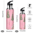 thumbnail image 2 of Yayeee 20oz Insulated Water Bottle Double Wall Stainless Steel with Flip Straw Lid, Pink Gingerbread House, 2 of 7