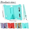 thumbnail image 3 of Silicone Case with Stand for 10/10.1 Inch Android Tablet, Kid-Friendly Protective Cover, 3 Viewing Angles, Shockproof, Dust-Proof, Precise Cutouts for Ports And Camera, 3 of 9