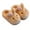C-Khaki380, variant on DHFJKG Kids Winter Fuzzy Closed-Back Slippers Warm Cute Rabbit Shape Cartoon Character Critter Flat Bottom Rubber Sole Lovely House Slippers