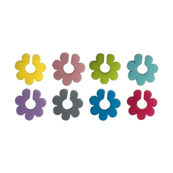 Silicone Glass Identifier 8 Pcs Food-Grade Heat-Resistant Marker for Parties Weddings Avoid Mix-Up