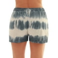 thumbnail image 3 of Just Love Loop Terry Tie Dye Shorts for Women 6923-10646-XL (Tie Dye Navy Cream, X-Large), 3 of 3