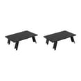 thumbnail image 3 of Transemion Table Pliante en Alliage d'Aluminium Léger Application Large Table de Pique-Nique Pliante Noire 2Set, 3 of 6