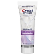 Crest Toothpaste, 3D White Brilliance Vibrant Peppermint Teeth Whitening Toothpaste, 4.6 oz