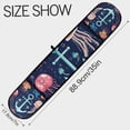thumbnail image 3 of Yayeee Double Oven Mitt Kitchen Heat Resistant Baking 35" x7" Quilted Glove, Blue Anchor, 3 of 6
