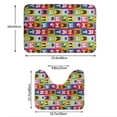 thumbnail image 3 of Yiaed Colorful Bulldog Print Bathroom Mat Set 2 Pieces Mat Anti-Skid Pad Ultra Soft and Absorbent Bathroom Bath Mat Contour Bath Rugs for Toilet Base, 3 of 6