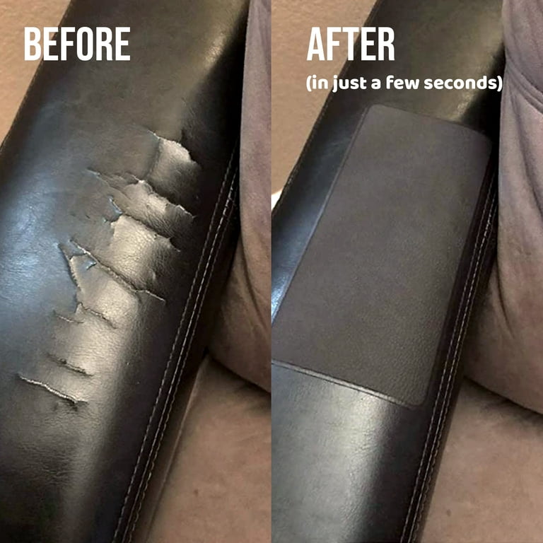 BLACK Instant MastaPlasta Leather Repair Patch, Self-Adhesive Premium  Leather Repair Patch for Upholstery. Large 8 x 4 in (20 x 10 cm). Sofa, Car